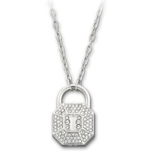 Vintage Swarovski Surely Lock Necklace Pendant New in Box